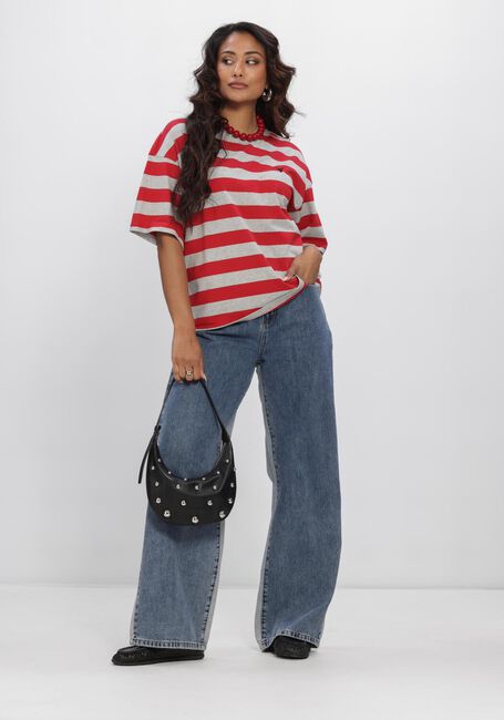 ALIX THE LABEL STRIPE T SHIRT Hauts & T-shirts en rouge - large