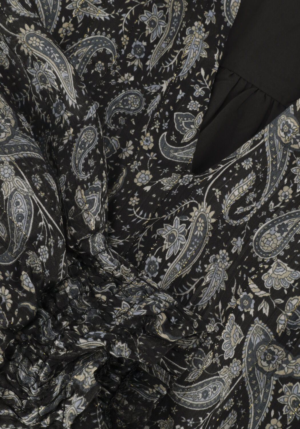 NEO NOIR Mini robe PORTO EASY PAISLEY DRESS en noir - large