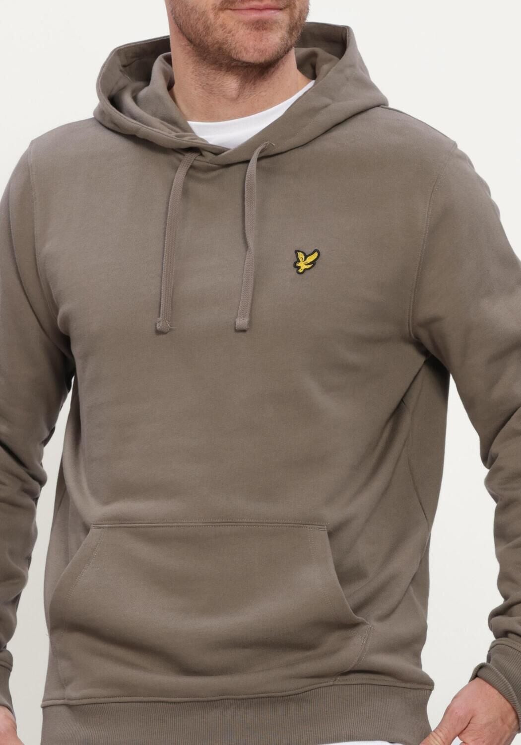LYLE & SCOTT Chandail PULLOVER HOODIE en taupe - large