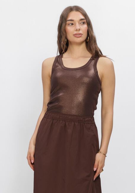 Bruine SUMMUM Top RIB TANKTOP COTTON RIB - large