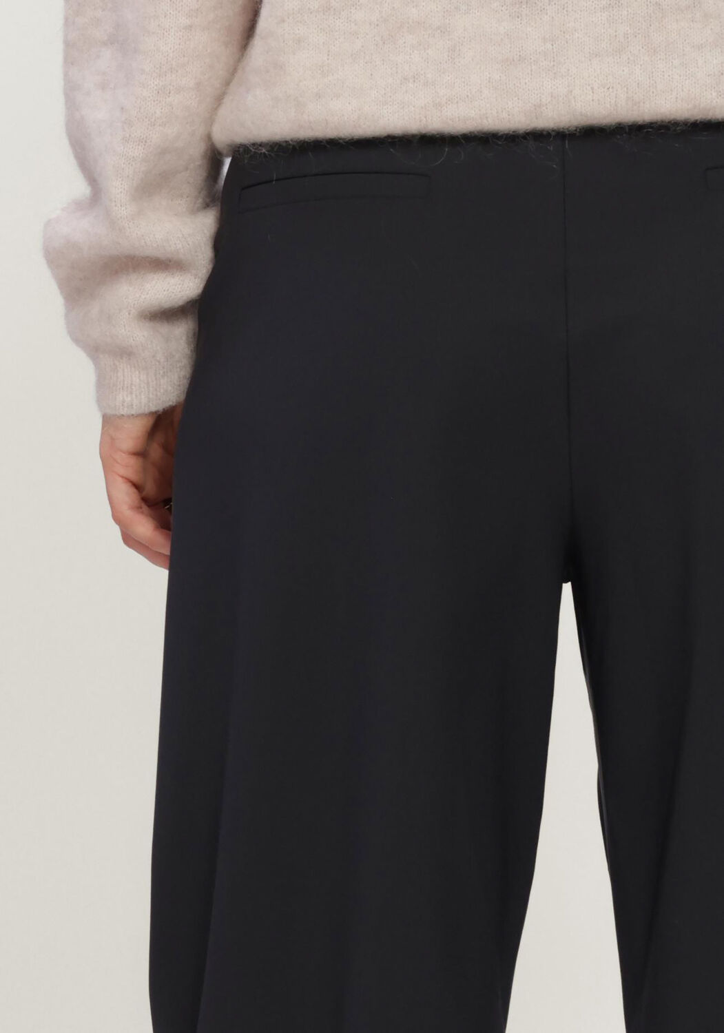 Zwarte STUDIO ANNELOES Pantalon Marlise barrel trousers - large
