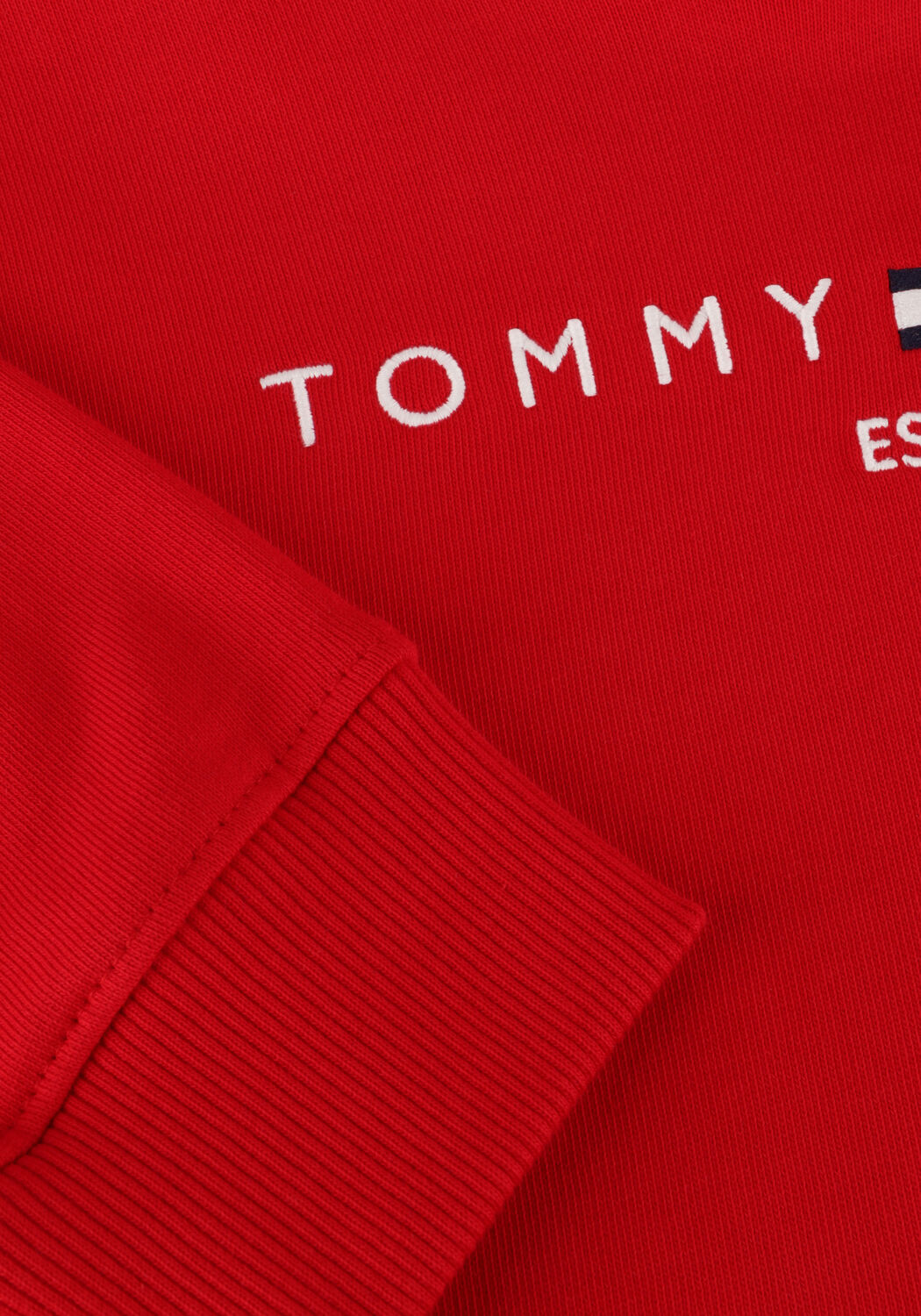 TOMMY HILFIGER Pull U CORP LOGO ESS HOODIE en rouge - large