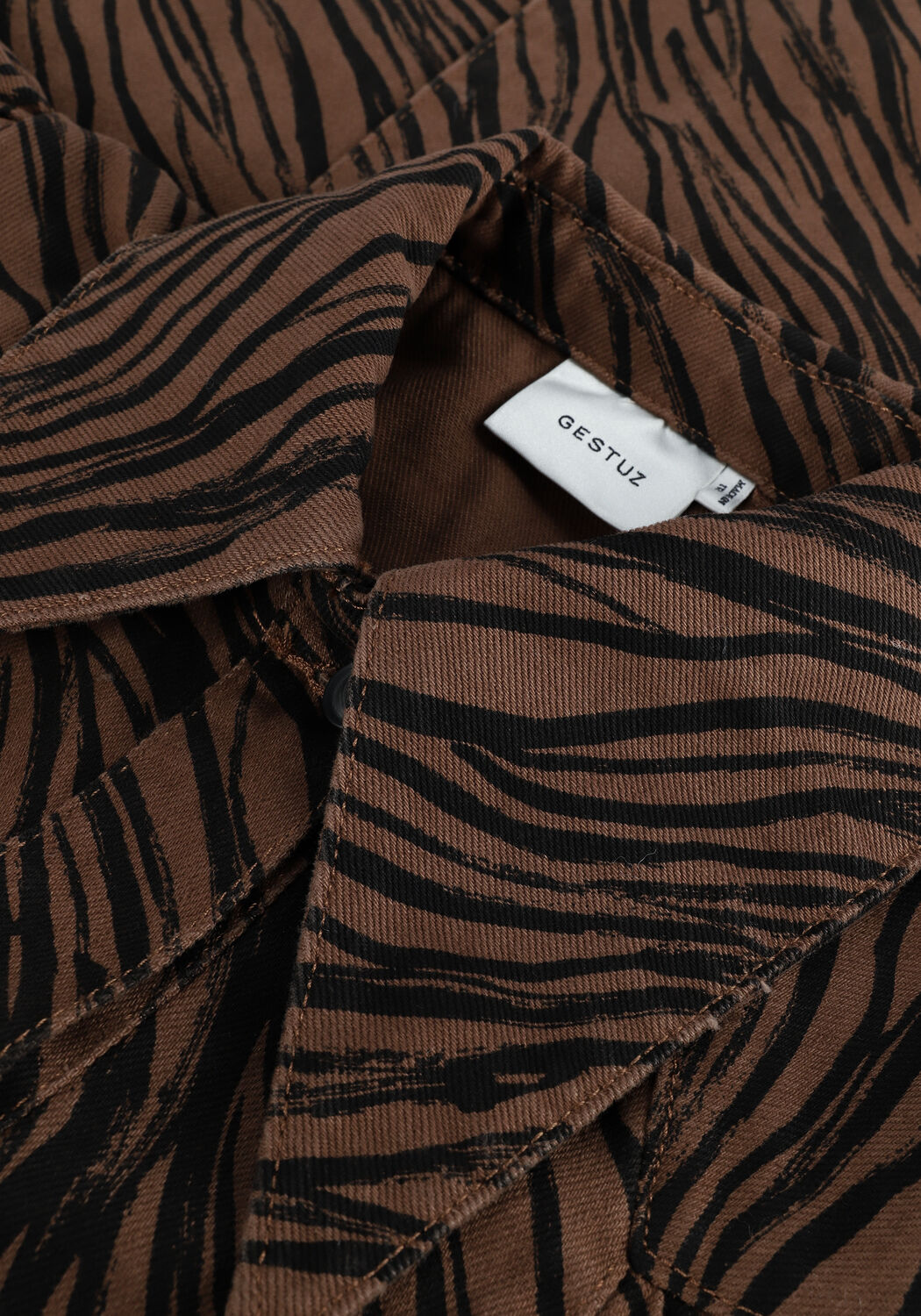 GESTUZ Mini robe ABENA GZ DRESS en marron - large