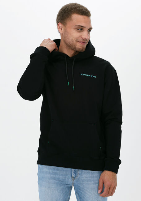 Zwarte SCOTCH & SODA Sweater UNISEX HOODIE - large