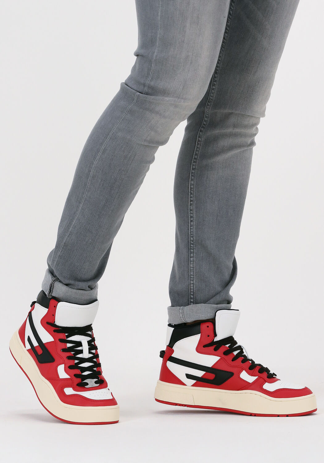 Rode DIESEL Sneakers S-UKIYO MID HEREN - large