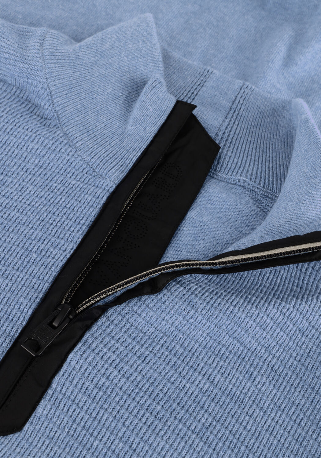 VANGUARD Pull HALP ZIP COLLAR COTTON STRUCTURE Bleu clair - large