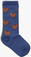 Blauwe CARLIJNQ Sokken KNEE SOCKS - HEARTS - medium