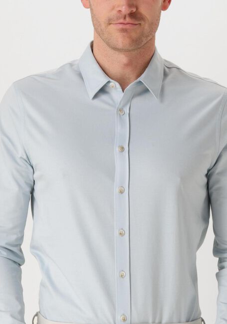 Blauwe CAST IRON Casual overhemd LONG SLEEVE SHIRT TWILL JERSEY 2 TONE - large