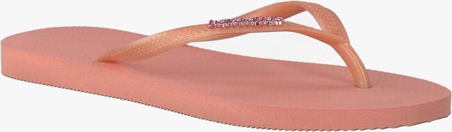pink HAVAIANAS shoe SLIM LOGO METALLIC  - large
