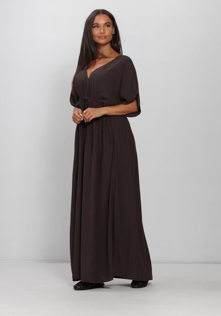 BY-BAR Robe maxi LONG TWILL DRESS en marron - large