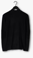 PUREWHITE Pull MOCKNECK FLAT KNIT WITH RIBBED PARTS AND TRIANGLE BADGE ON CHEST en noir