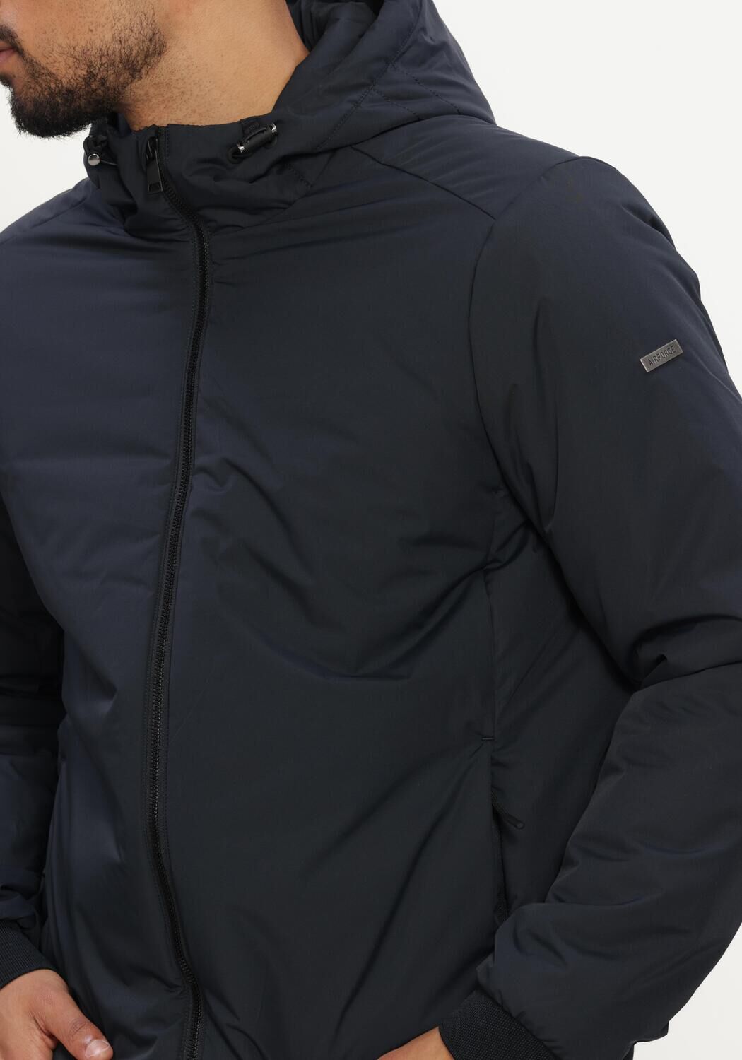 Donkerblauwe AIRFORCE Gewatteerde jas LARRY JACKET - large