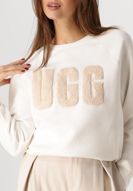 Zand UGG Sweater MADELINE FUZZY LOGO CREWNECK - large