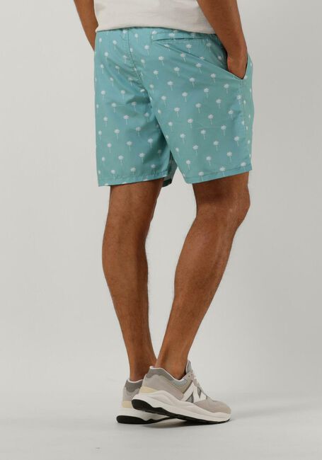 Lichtblauwe SHIWI Zwembroeken MEN SWIMSHORT SCRATCHED SHIWI PALM - large