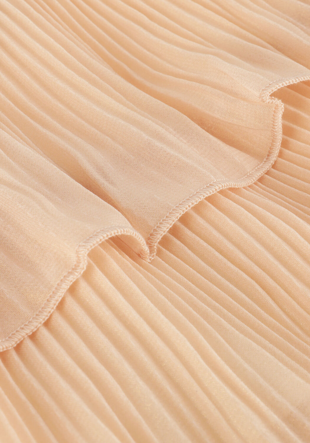 NONO Mini-jupe NIKA GIRLS LAYERED PLISSE SKIRT LIGHT GOLD en or - large