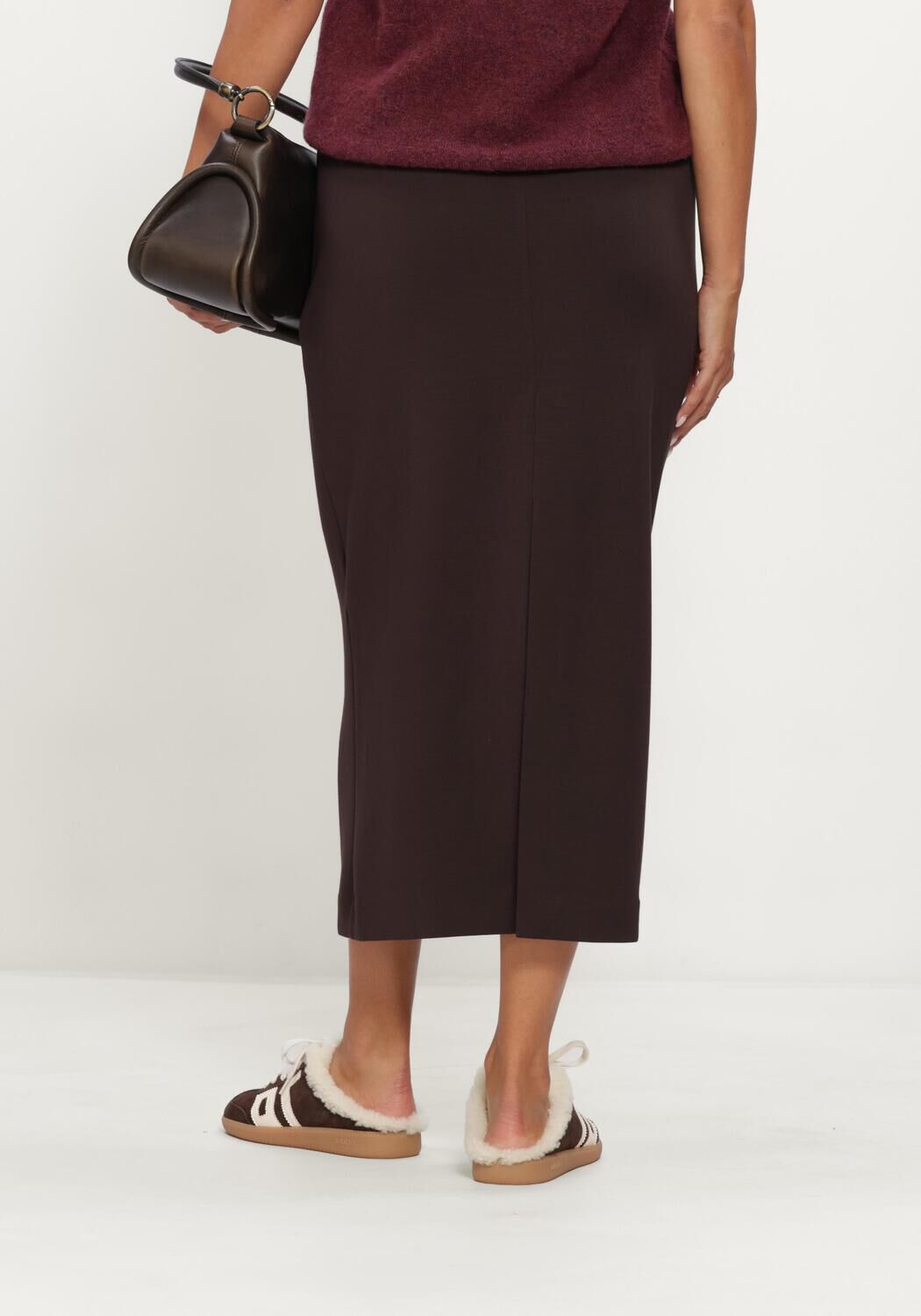 INWEAR Jupe midi AIDAIW SKIRT en marron - large