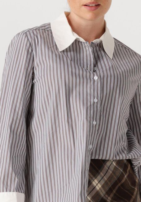 NEO NOIR DRANILA STRIPE SHIRT Blouses en marron - large