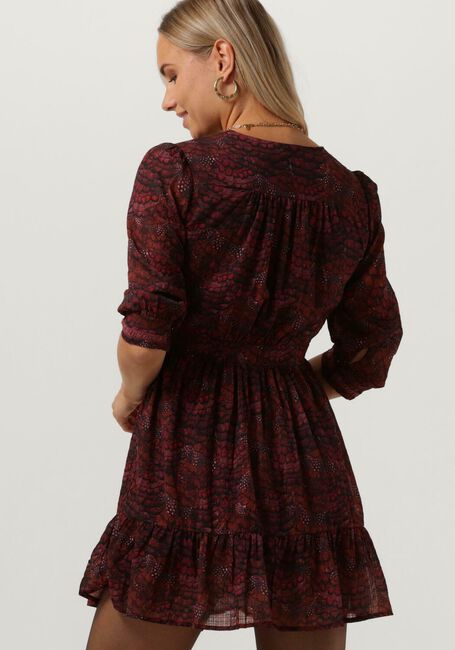 Bordeaux SCOTCH & SODA Mini jurk WRAP MINI DRESS - large