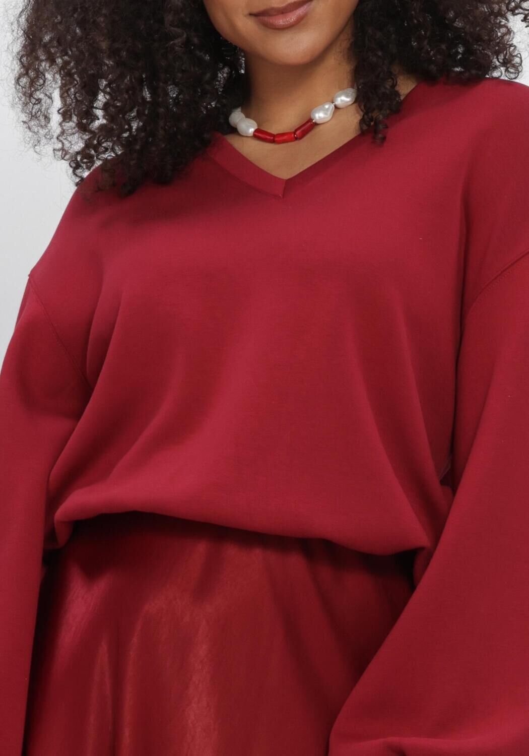 MSCH COPENHAGEN Pull MSCHBRIONNA IMA Q V SWEATSHIRT en rouge - large
