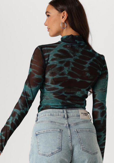 COLOURFUL REBEL Haut NEYO ANIMAL MESH TURTLENECK TOP en vert - large