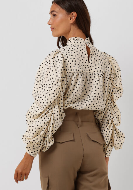 CO'COUTURE DOT DRAPE SLEEVE BLOUSE Blouses Écru - large