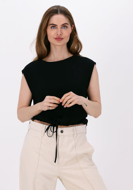 VANILIA Haut TRI CREPE SINGLET en noir - large