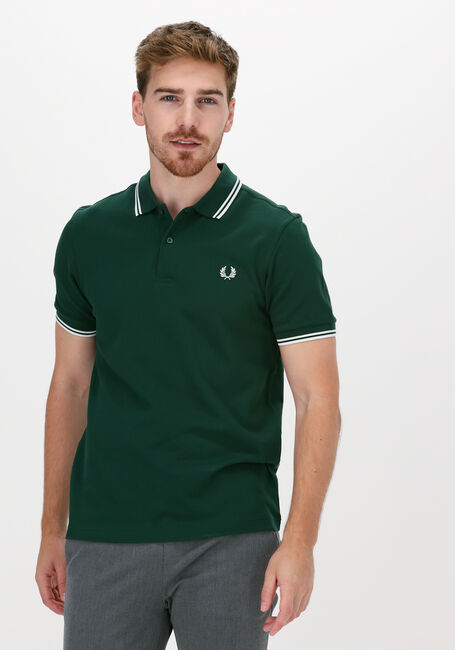 Groene FRED PERRY Polo TWIN TIPPED FRED PERRY SHIRT - large