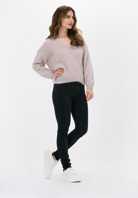 AMERICAN DREAMS Pull SILJA V NECK KNIT en beige - large