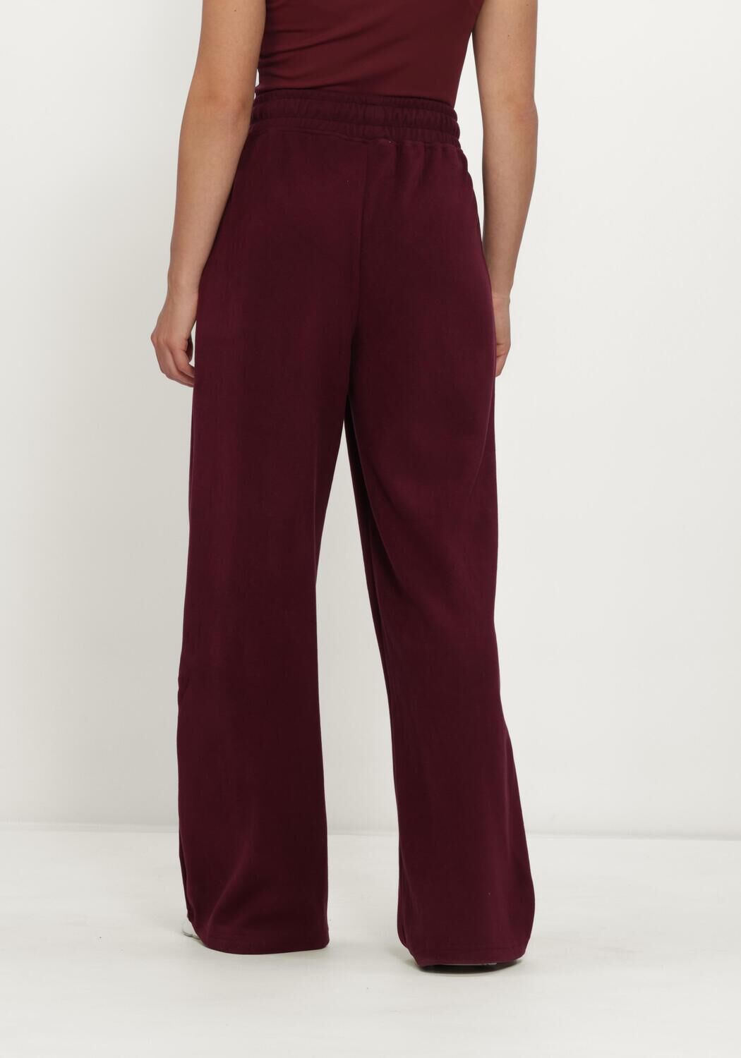 STUDIO AMAYA Pantalon large KORA PANTS Bordeaux - large