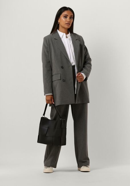 Grijze SELECTED WOMEN Pantalon SLFMYLA HW WIDE PANT MGM STRIPE NOOS Grijze SELECTED WOMEN Pantalon SLFMYLA HW WIDE PANT MGM STRIPE NOOS - large