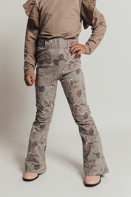 BAJE STUDIO Pantalon évasé LIZZY en gris - large