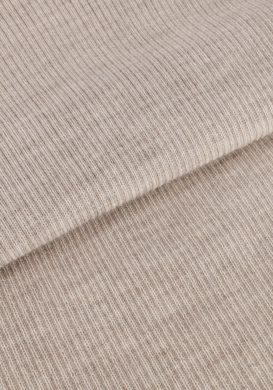 MSCH COPENHAGEN Col roul&eacute; MSCHRIGMOR AVALINA RIB R PULLOVER en beige - large