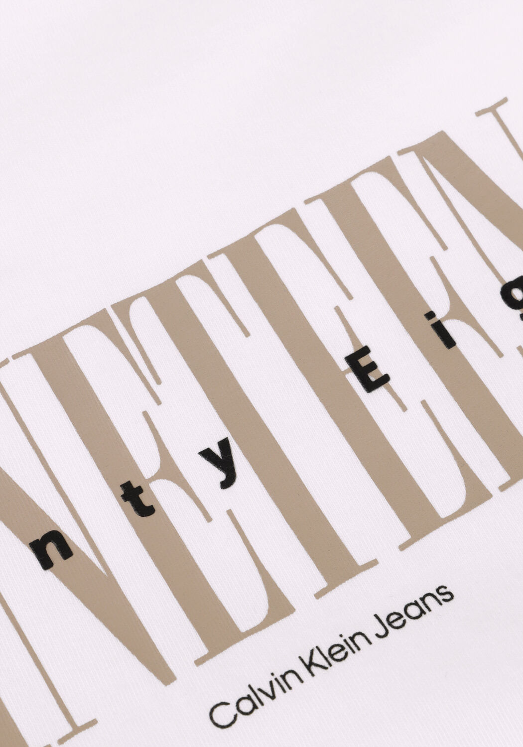 Witte CALVIN KLEIN T-shirt 19 GRAPHIC REG TEE - large