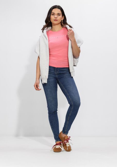 TOMMY JEANS T-shirt TJW SLIM LINEAR TEE EXT en rose - large