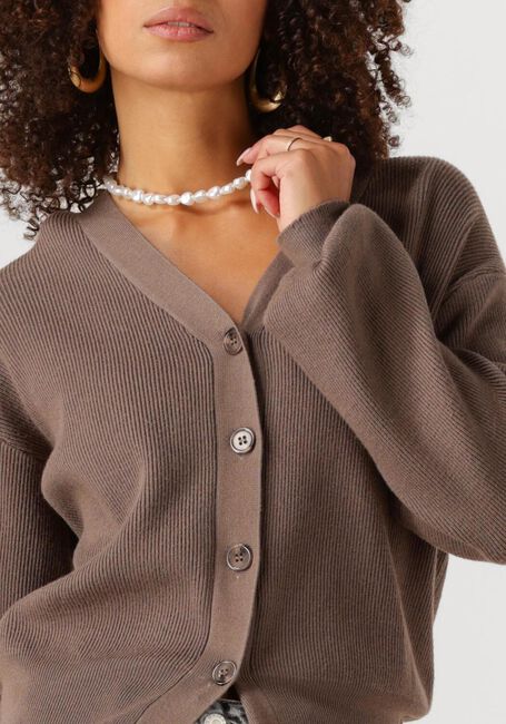 YDENCE Gilet CARDIGAN JANELLA en marron - large