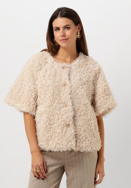 SUMMUM Gilet JACKET FAUX FUR en blanc - large
