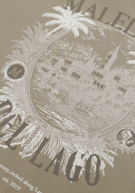 MALELIONS T-shirt RELAXED LAGO T-SHIRT Kaki - large