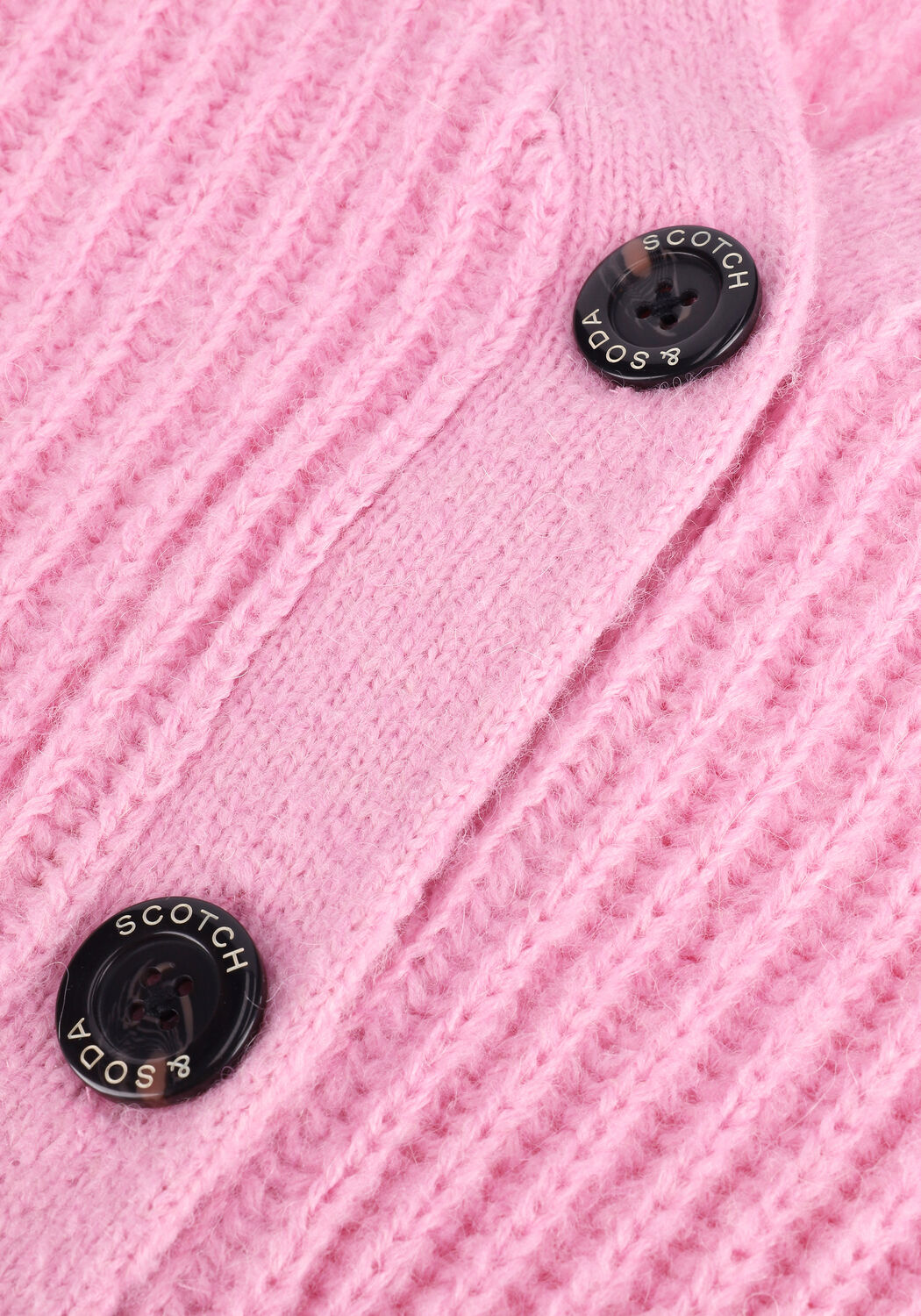 Roze SCOTCH & SODA Vest V NECK BOXY FIT KNITTED CARDIG - large