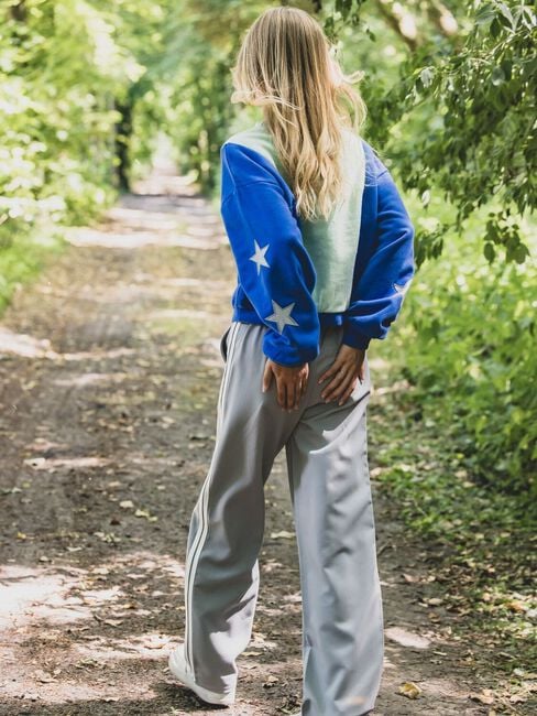 Grijze LOOXS 10sixteen Wijde broek 2601-5610 - large