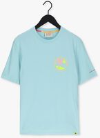 Lichtblauwe SCOTCH & SODA T-shirt LOGO GRAPHIC JERSEY T-SHIRT IN ORGANIC COTTON