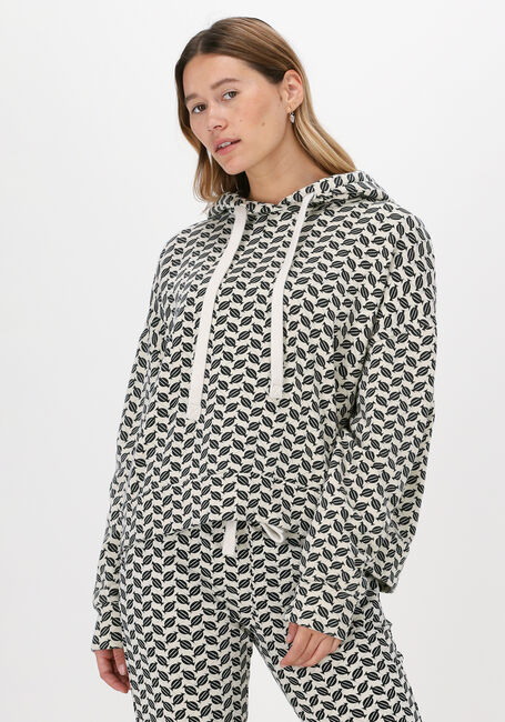 10DAYS Chandail CROPPED HOODIE MONOGRAM en beige - large