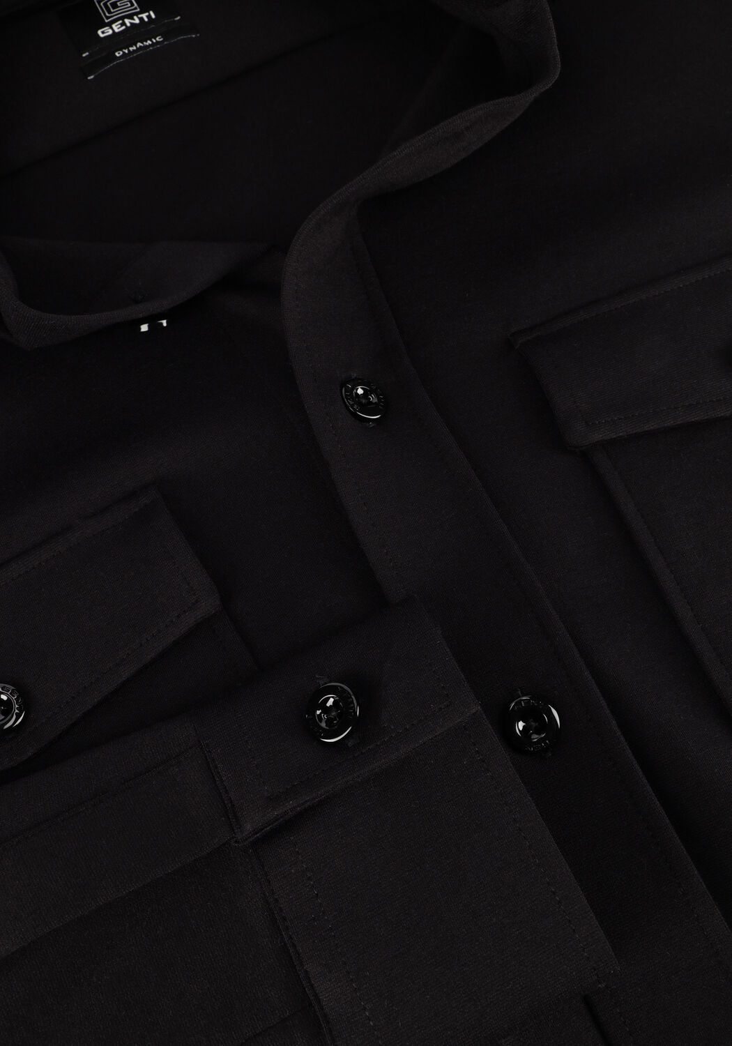 Zwarte GENTI Overshirt S1283-1971 - large