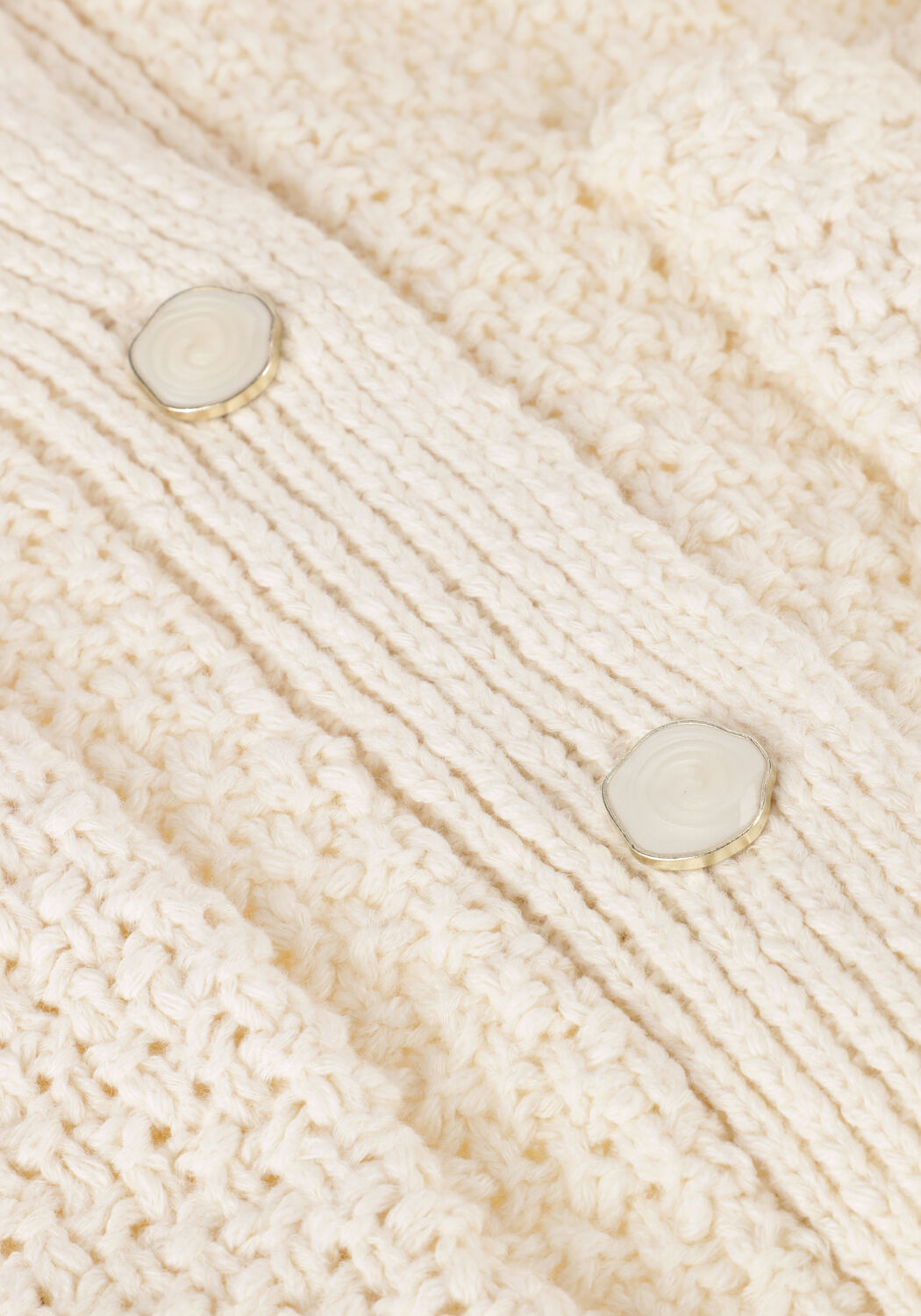 MY ESSENTIAL WARDROBE Gilet CARRYMW KNIT CARDIGAN en blanc - large