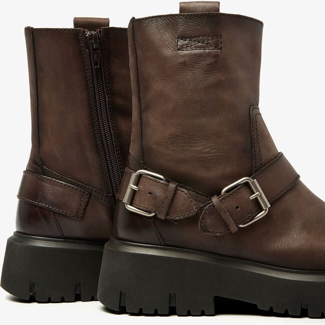 VIA VAI Biker boots ZIVA JAGGER en marron - large