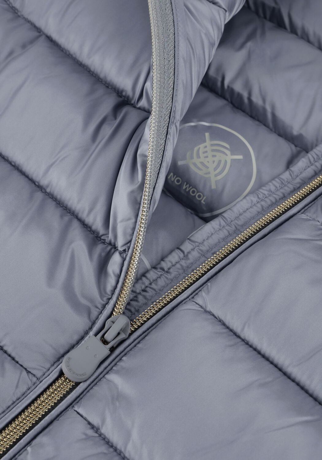 Lichtgrijze SAVE THE DUCK Gewatteerde jas ELSIE - large