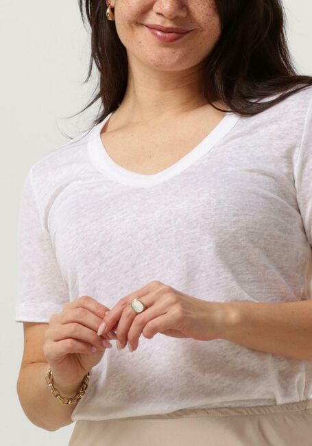 Witte RESORT FINEST T-shirt V-NECK T-SHIRT - large