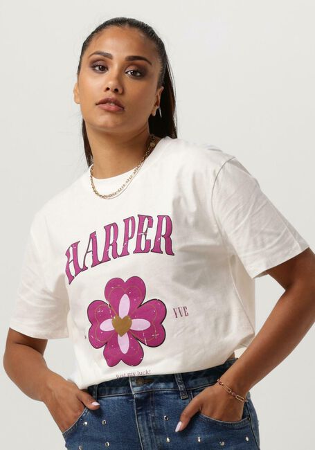 Gebroken wit HARPER & YVE T-shirt LUCKY-SS - large