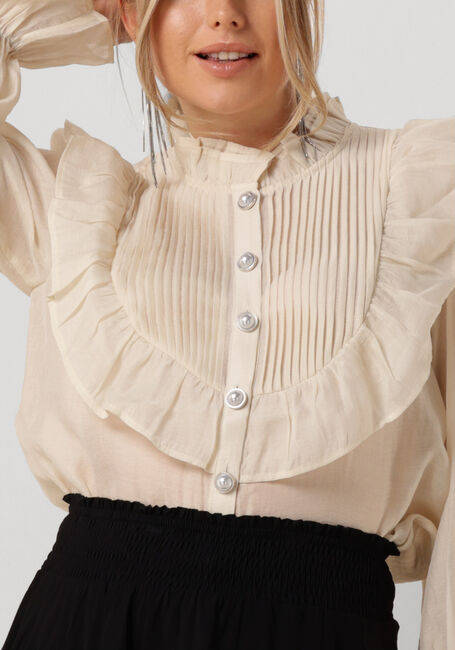 LOLLYS LAUNDRY SPRINGSLL SHIRT LS Blouses Crème - large