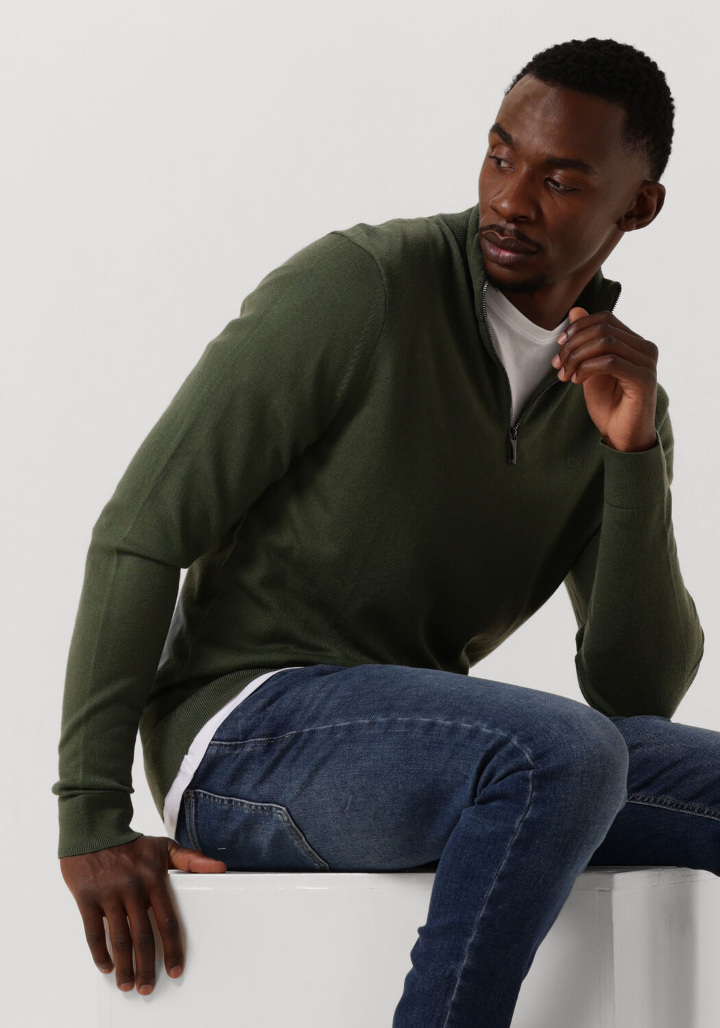 Pull calvin 2025 klein vert