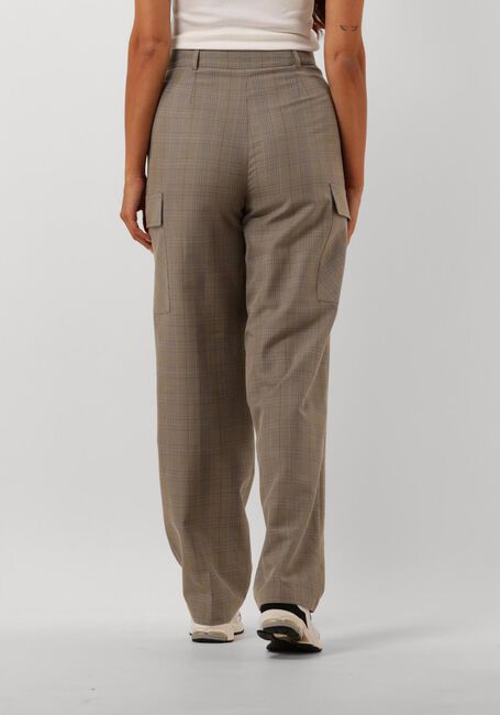 ALIX THE LABEL Pantalon cargo LADIES WOVEN CHECK CARGO PANTS en camel - large